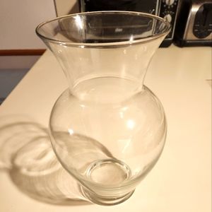 Tall Round Glass Vase